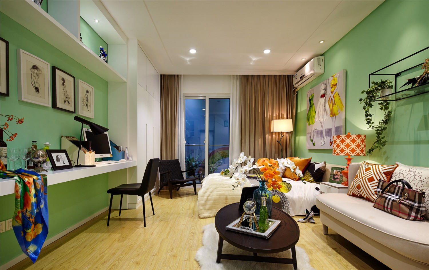 绿色的家-效果图 （独立完成）|空间|室内设计|NuttyOne - 原创作品 - 站酷 (ZCOOL)